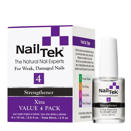Nail Tek 4 Xtra strengthener - weak, damaged nails  *4 pack*  35% off